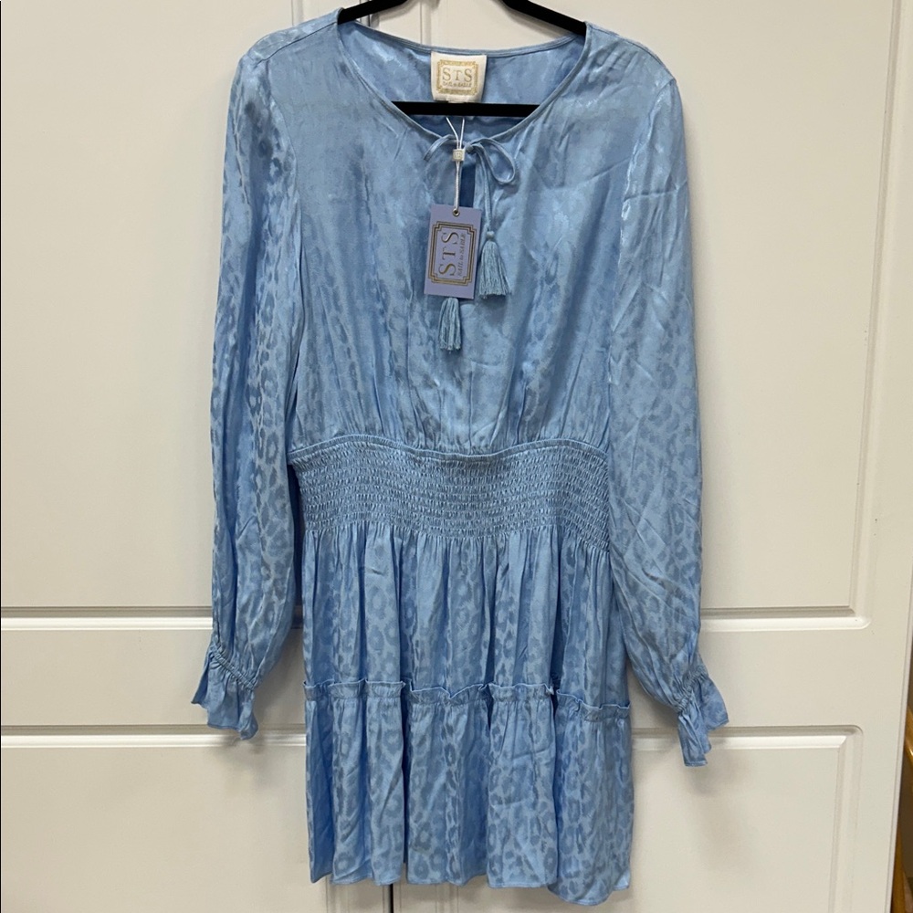 Sail to Sable Blue Long Sleeve Dress. NEW with tags. Size XL - Picture 3 of 17